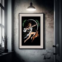 Quadro Decorativo Arte Deusa Artemis - 60x48cm Quadro Decorativo Arte Deusa Artemis - 60x48cm