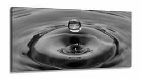 Quadro decorativo Arte Gota de Água Mosaico 130x60 em Tecido Canvas