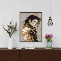 Quadro Decorativo Arte Michael Jackson 24x18cm Quadro Decorativo Arte Michael Jackson 24x18cm