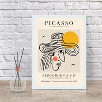 Quadro Decorativo Arte Moderna Picasso 33x24cm - com vidro
