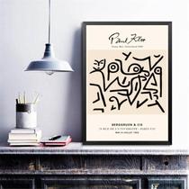 Quadro Decorativo Arte Paul Klee 24X18Cm - Com Vidro