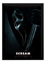 Quadro Decorativo Arte Poster Panico 5 Filme Scream 5 44x33c