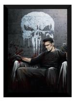 Quadro Decorativo Arte Serie The Punisher O Justiceiro Hq