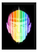 Quadro Decorativo Arte Spock Star Trek Poster Moldurado