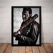 Quadro Decorativo Arte The Walking Dead Negan Vilão