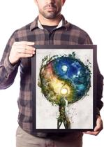 Quadro Decorativo Arte Yin Yang Simbolo Natureza Equilibrio