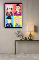 Quadro Decorativo Artistas Famosos Posters - 70x50cm
