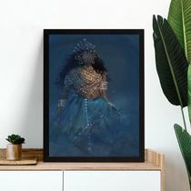 Quadro Decorativo Artístico Iemanjá 45x34cm - com vidro Quadro Decorativo Artístico Iemanjá 45x34cm - com vidro