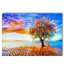 Quadro Decorativo Árvore Abstrato Colorida Paisagem 60x40