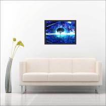 Quadro Decorativo Árvore Abstrato Universo Salas Decorações Com Moldura Quadro Decorativo Árvore Abstrato Universo Salas Decorações Com Moldura