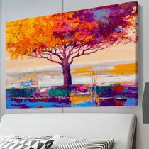 Quadro Decorativo Àrvore Cores Canvas 50x70 - Foto Paulista