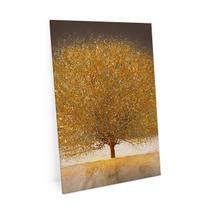 Quadro Decorativo Arvore Dourada 90x60 cm Grande Para Sala Golden Tree Moderno - Bimper Quadros