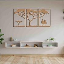 Quadro Decorativo Árvore E Casal Vazado - Mdf 3Mm 001