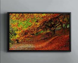 Quadro Decorativo Árvore Folhas Paisagem Natureza Salas Tela Canvas Premium