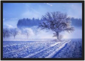 Quadro Decorativo Árvore Neve Inverno Paisagem Natureza Decorações Com Moldura Quadro Decorativo Árvore Neve Inverno Paisagem Natureza Decorações Com Moldura