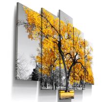 Quadro Decorativo Arvore Paisagem Botanico Planta Folhagem