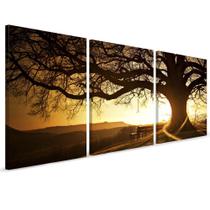 Quadro Decorativo Arvore Seca por do Sol 180x90 Sala Quarto Quadro Decorativo Arvore Seca por do Sol 180x90 Sala Quarto