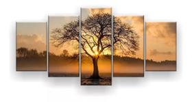 Quadro Decorativo Árvore Seca Raio De Luz 129x61