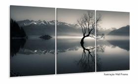 Quadro Decorativo Arvore Seca Rio Sala Quarto 3 peças Quadro Decorativo Arvore Seca Rio Sala Quarto 3 peças