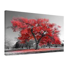 Quadro Decorativo Árvore Tela Canva Cores Vivas Fortes 60cm X 85cm Borda Infinita Quadro Decorativo Árvore Tela Canva Cores Vivas Fortes 60cm X 85cm Borda Infinita