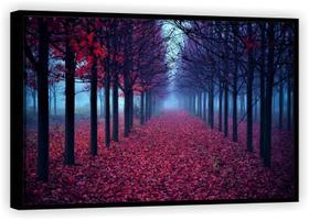 Quadro Decorativo Árvores Folhas Caídas Paisagem Natureza Salas Tela Canvas Premium