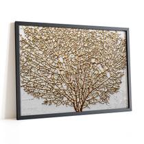 Quadro Decorativo Árvores Galhos Dourado Gold Tree 60x40cm Quadro Decorativo Árvores Galhos Dourado Gold Tree 60x40cm