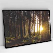Quadro Decorativo As Árvores e o Nascer do Sol em tela Canvas Quadro Decorativo As Árvores e o Nascer do Sol em tela Canvas