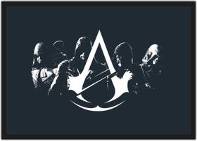 Quadro Decorativo Assassins Creed Games Jogos Geek Decorações Com Moldura G05 - Vital Quadros