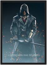 Quadro Decorativo Assassins Creed Games Jogos Geek Decorações Com Moldura G06