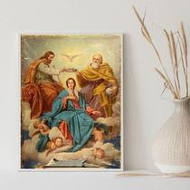 Quadro Decorativo Assunção De Nossa Senhora 45X34Cm - Vidro