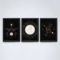 Quadro Decorativo Astrologia Esotérica 20x30 - Preta