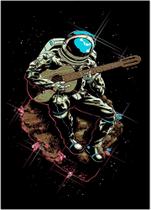 Quadro Decorativo Astronauta NASA Humor Planetas Galáxias Lojas Salas Quartos Com Moldura RC033 Quadro Decorativo Astronauta NASA Humor Planetas Galáxias Lojas Salas Quartos Com Moldura RC033