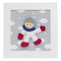 Quadro Decorativo Astronauta Quarto Bebê Infantil Menina Menino