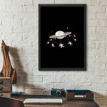 Quadro Decorativo Astronautas Lgbt 24X18Cm - Preta Quadro Decorativo Astronautas Lgbt 24X18Cm - Preta
