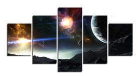 Quadro decorativo astronomia espaço universo galáxia