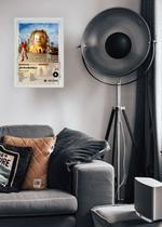 Quadro Decorativo Astroworld Travis Scott Com Vidro Branca Tamanho:21cm x 30cm (A4)