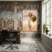 Quadro Decorativo Atena Deusa Grega Sabedoria - 70x50cm