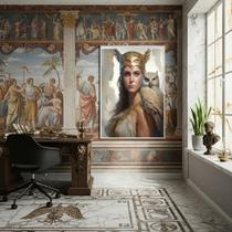 Quadro Decorativo Atena Filha De Zeus - 70X50Cm Quadro Decorativo Atena Filha De Zeus - 70X50Cm