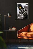 Quadro Decorativo Atlético Mineiro Branca Tamanho:21cm x 30cm (A4)