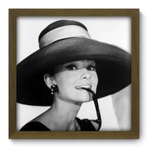 Quadro Decorativo - Audrey Hepburn - 33cm x 33cm - 006qdhm