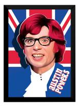 Quadro Decorativo Austin Powers Arte Poster Moldurado
