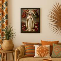 Quadro Decorativo Ave Maria Com Anjos 33x24cm Quadro Decorativo Ave Maria Com Anjos 33x24cm