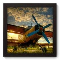 Quadro Decorativo - Avião - 22cm x 22cm - 004qndap