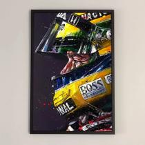 Quadro Decorativo Ayrton Senna 60x40cm