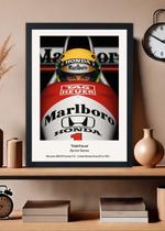 Quadro decorativo Ayrton Senna McLaren 1991 Com Vidro Tamanho:21cm x 30cm (A4) Quadro decorativo Ayrton Senna McLaren 1991 Com Vidro Tamanho:21cm x 30cm (A4)