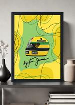 Quadro Decorativo Ayrton Senna O Maior - Com Vidro Tamanho:21cm x 30cm (A4) Quadro Decorativo Ayrton Senna O Maior - Com Vidro Tamanho:21cm x 30cm (A4)