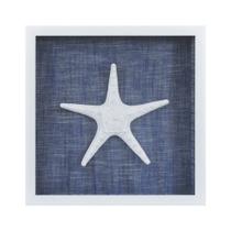 Quadro Decorativo Azul Estrela do Mar Branca Alta Decoração