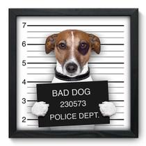 Quadro Decorativo - Bad Dog - 33cm x 33cm - 048qdsp Quadro Decorativo - Bad Dog - 33cm x 33cm - 048qdsp