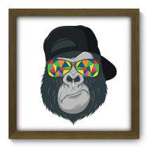 Quadro Decorativo - Bad Monkey - 33cm x 33cm - 134qdsm