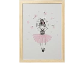 Quadro Decorativo Bailarina 24,5x34,5cm Quadro Decorativo Bailarina 24,5x34,5cm